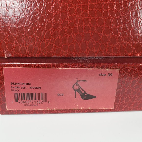 Tamara Mellon Shark 105 Ankle Tie Leather Pumps Heels - Picture 7 of 8